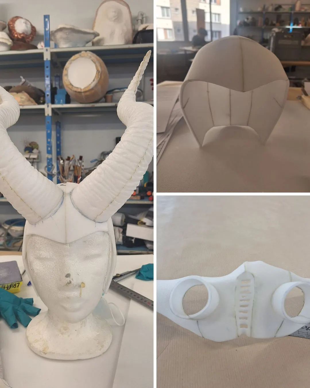 Casque à corne en plastazote - bronze — vue 2