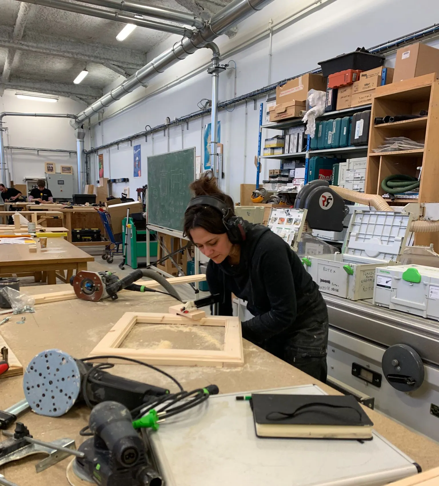 À l'atelier